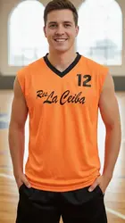 Musculosa deportiva naranja