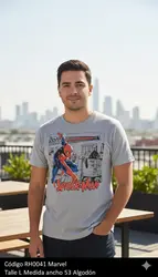 Remera blanca Spiderman