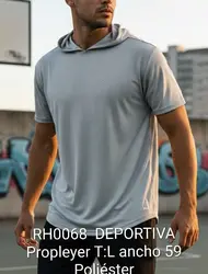 Remera deportiva gris