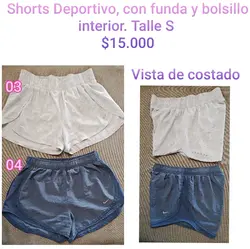 Dos shorts deportivos - Blanco y azul